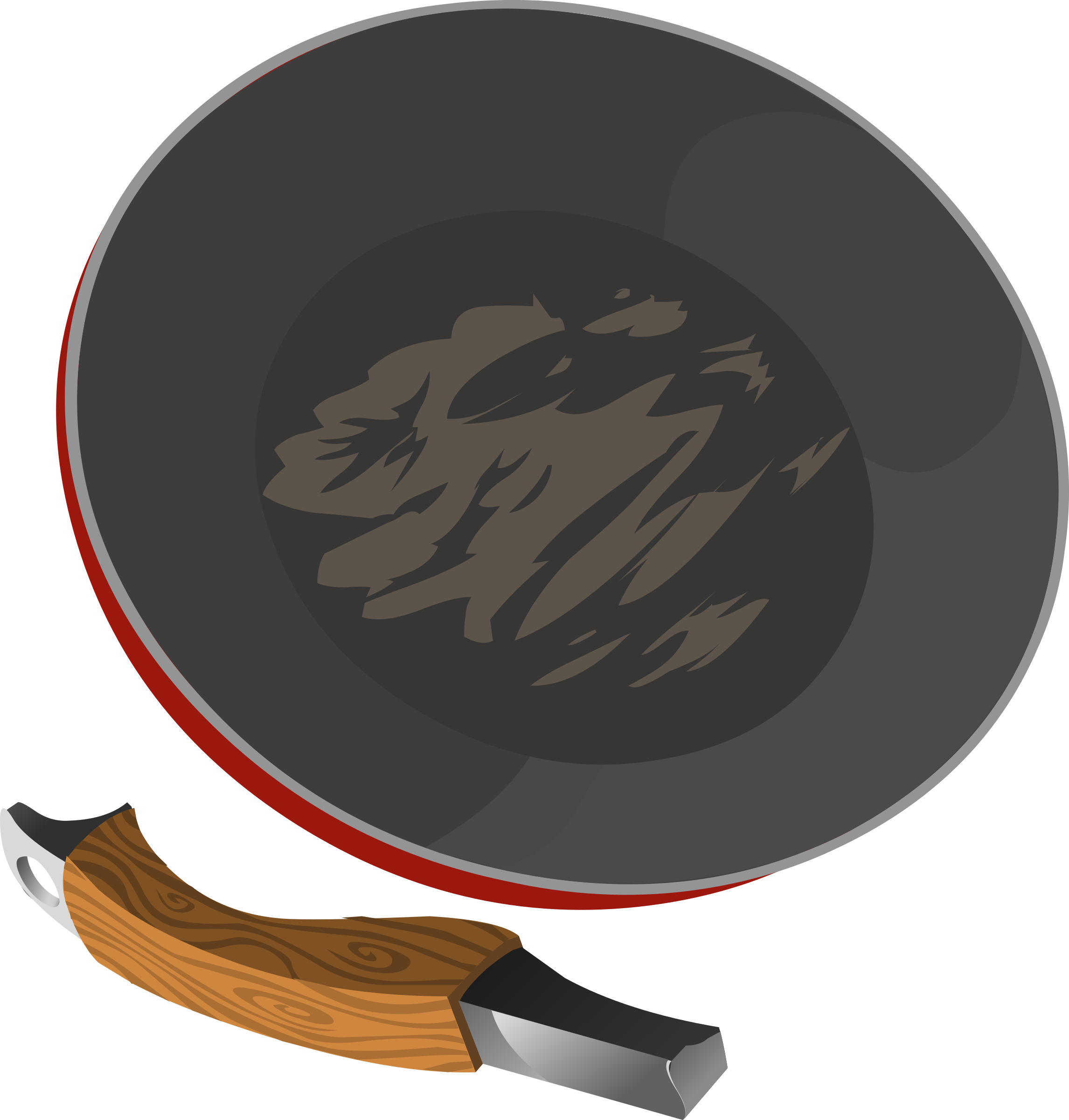 Modern Frying Pan Vector Illustration