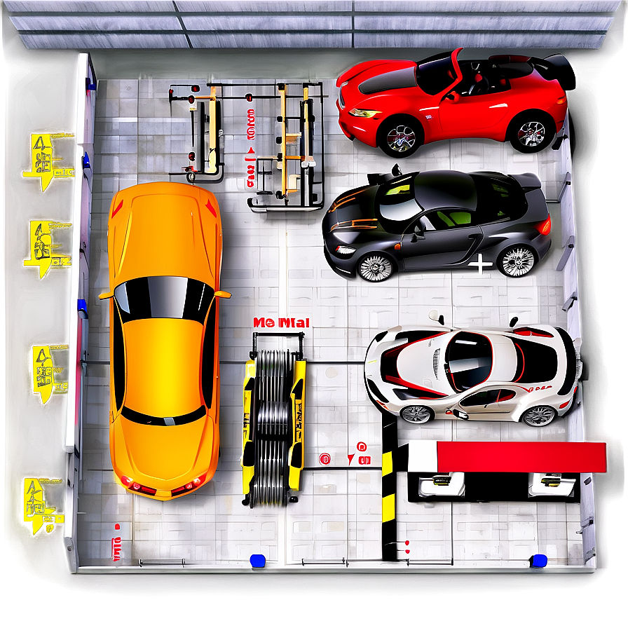 Modern Garage Layout PNG syh PNG with transparent background