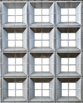 Modern Geometric Building Windows.jpg PNG with transparent background