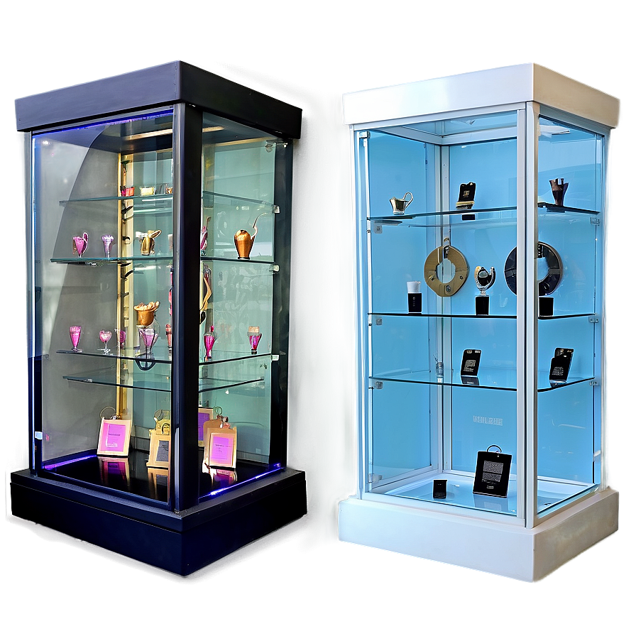 Modern Glass Display Box Png Tdn