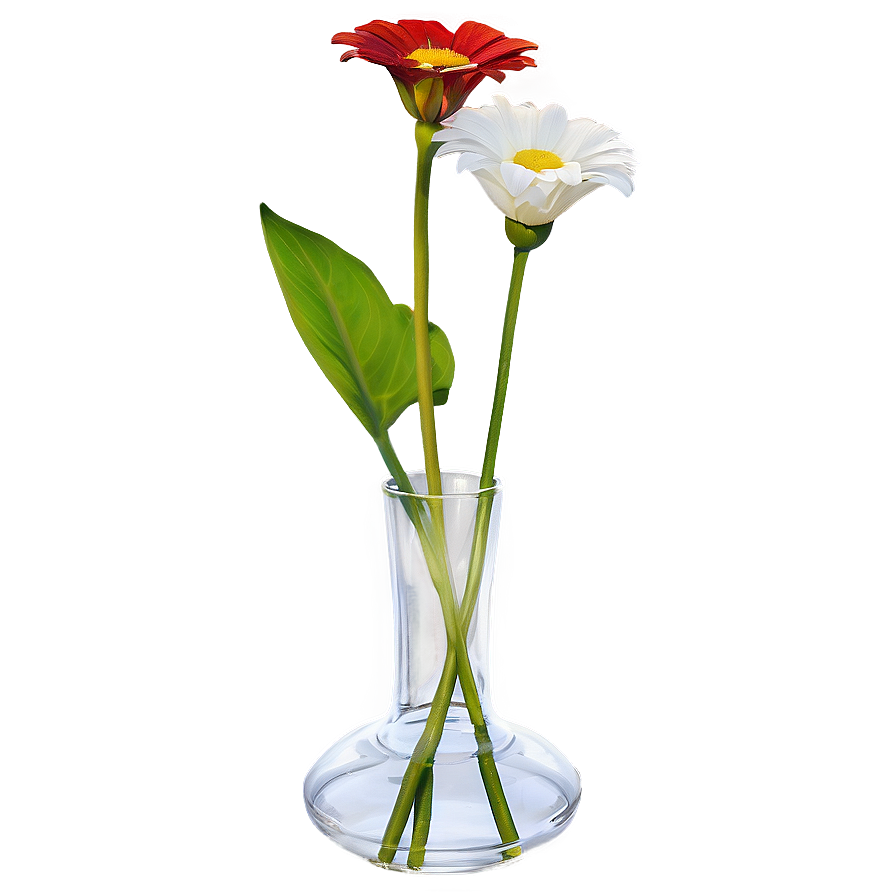 Modern Glass Flower Vase Png Tka15