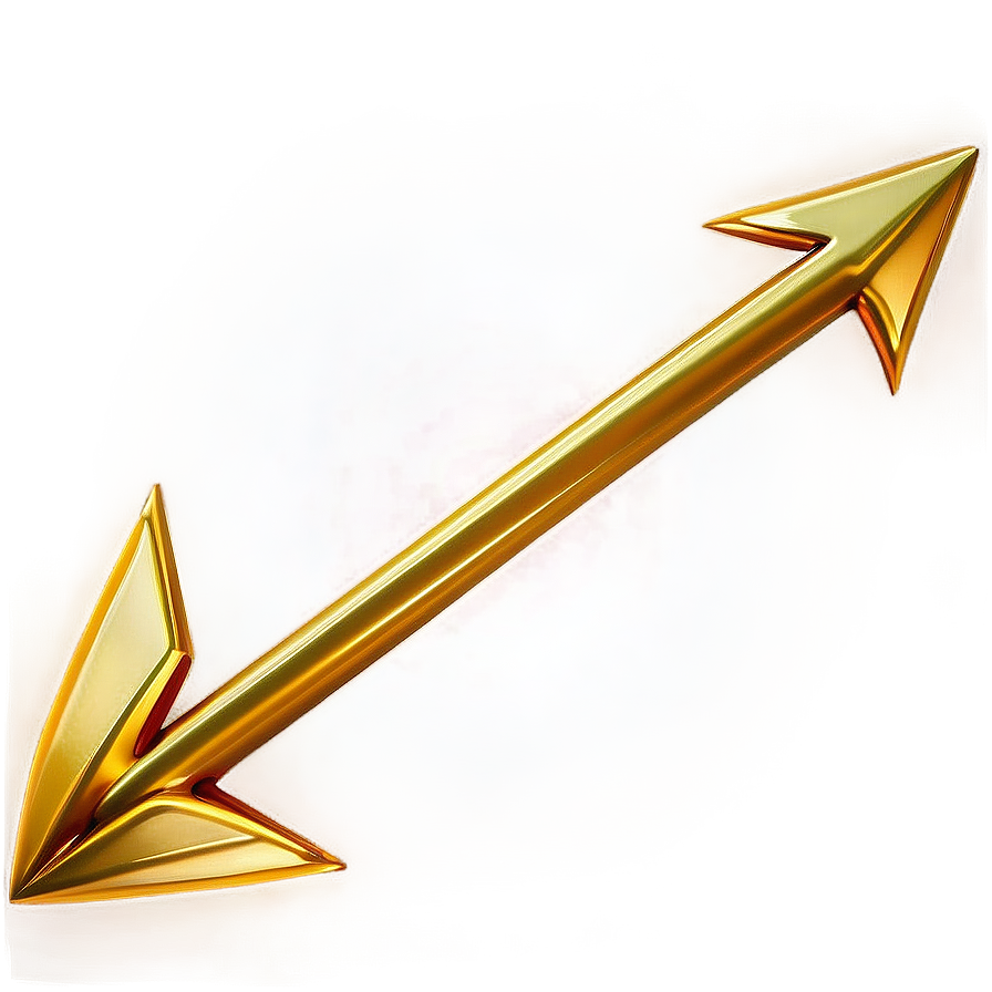 Modern Gold Arrow Concept Png 06212024