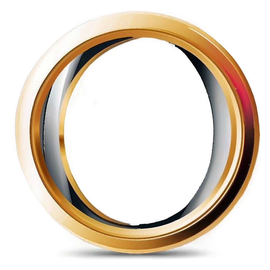 Modern Gold Circle Frame PNG jno PNG image with a transparent background, free high-resolution download