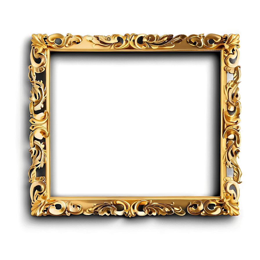 Modern Gold Frame Png Gpf