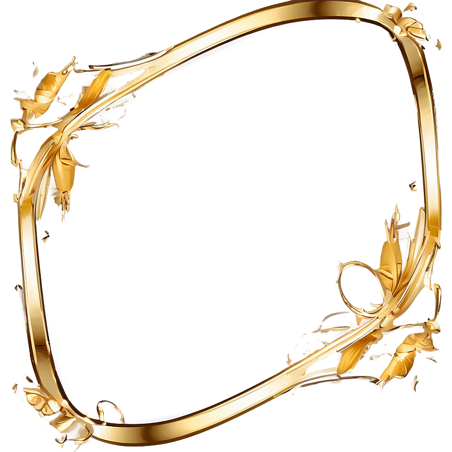 Modern Gold Frame Png Xwj40