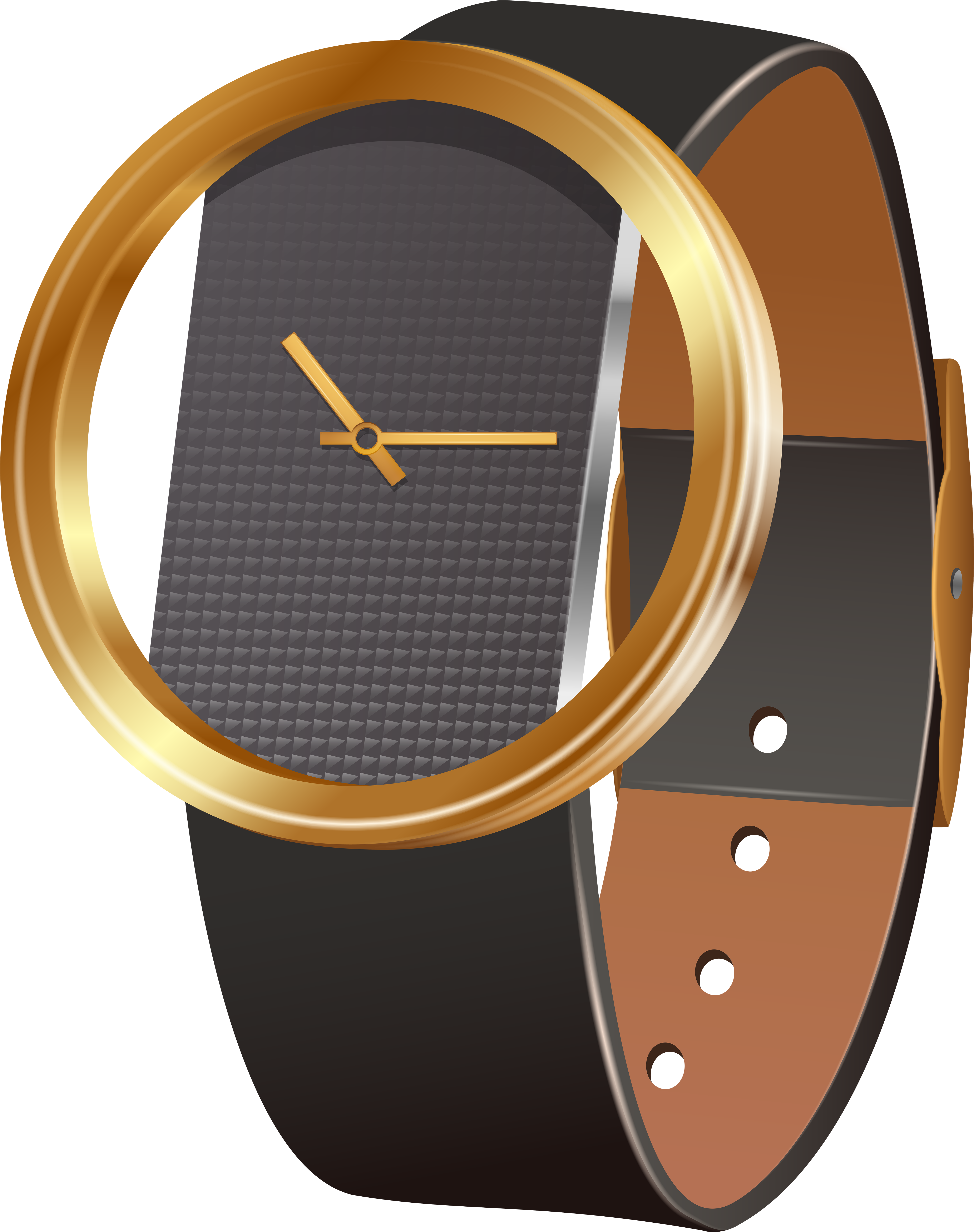 Wrist Watch Black Png Clip Art - Wrist Watch Clip Art, Transparent Png PNG with transparent background
