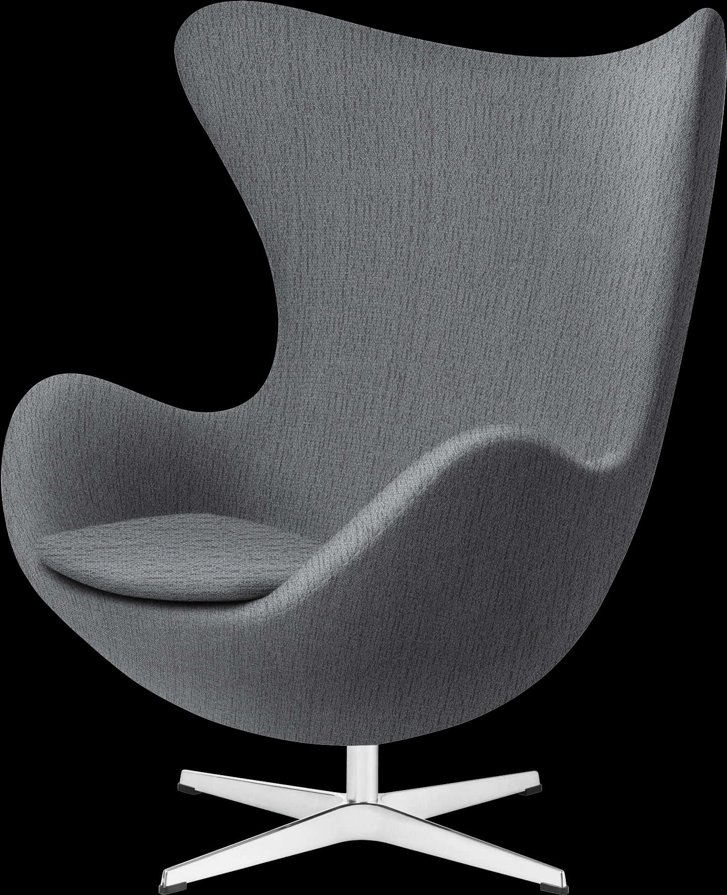 Modern Gray Egg Chair Design