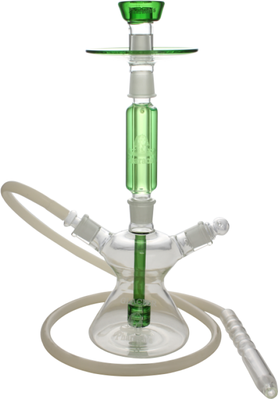 Pharaoh's Glacier Hookah Green - Pharaoh Glass Hookah PNG image with a transparent background, free high-resolution download