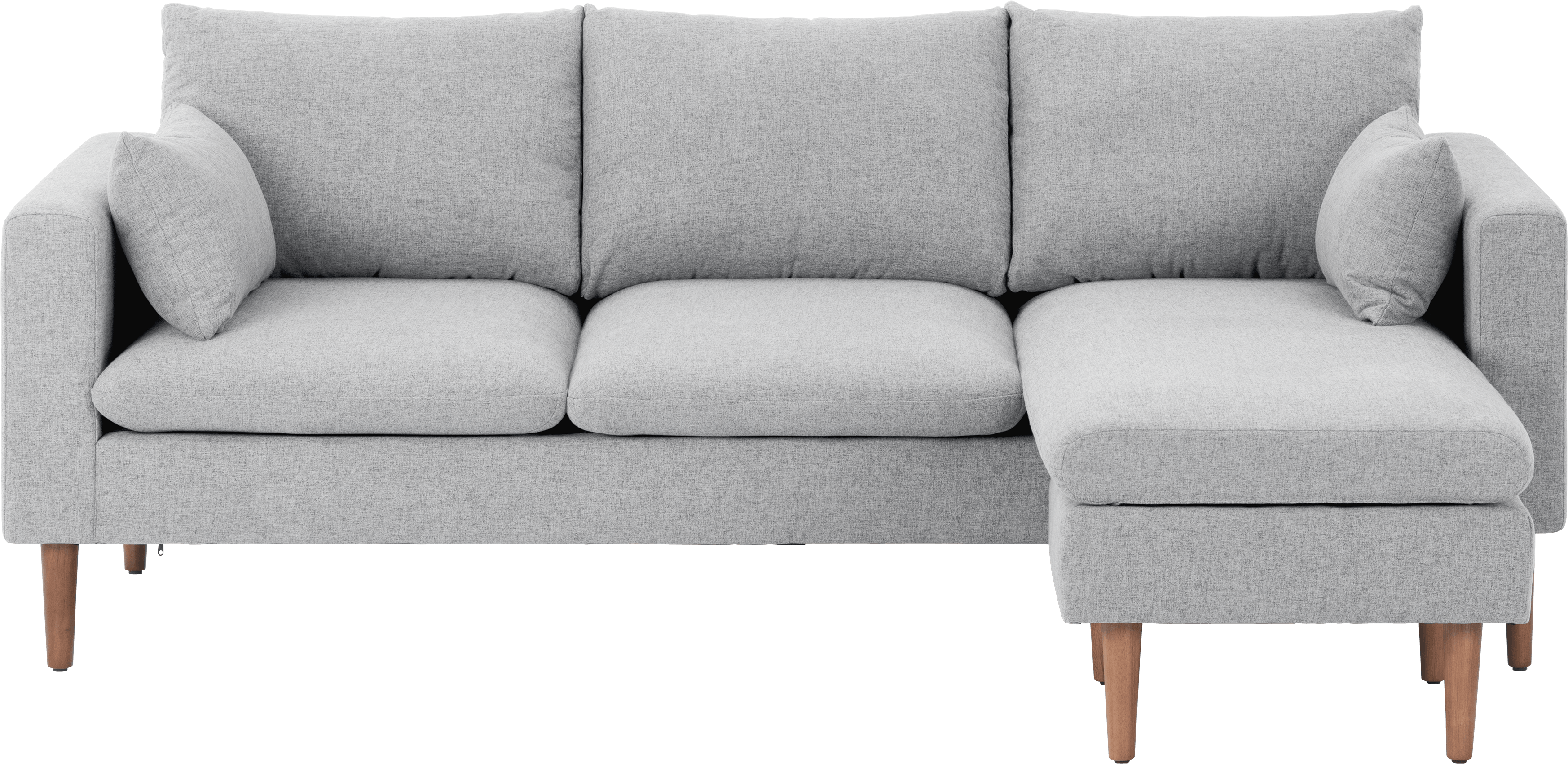 Light Grey L Shape Sofa, HD Png Download PNG with transparent background