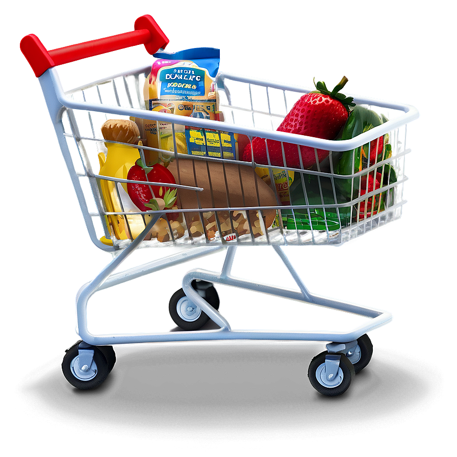 Modern Grocery Cart Png 06282024