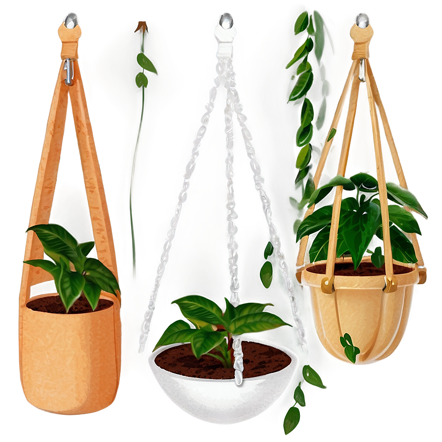 Modern Hanging Plant Png 05252024