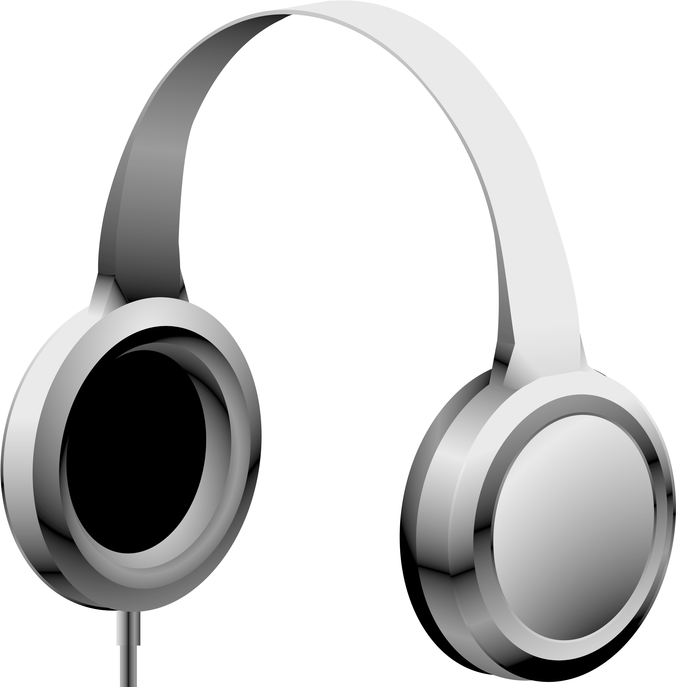 Modern Headphones3 D Render