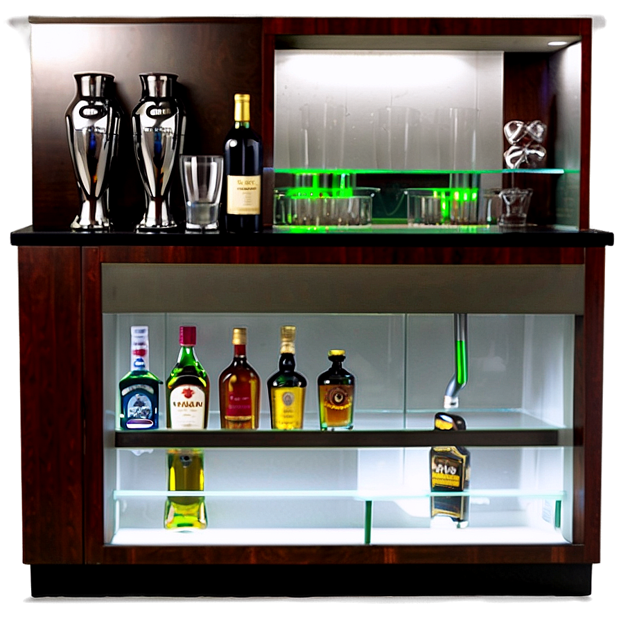 Modern Home Bar Setup PNG 26 PNG with transparent background