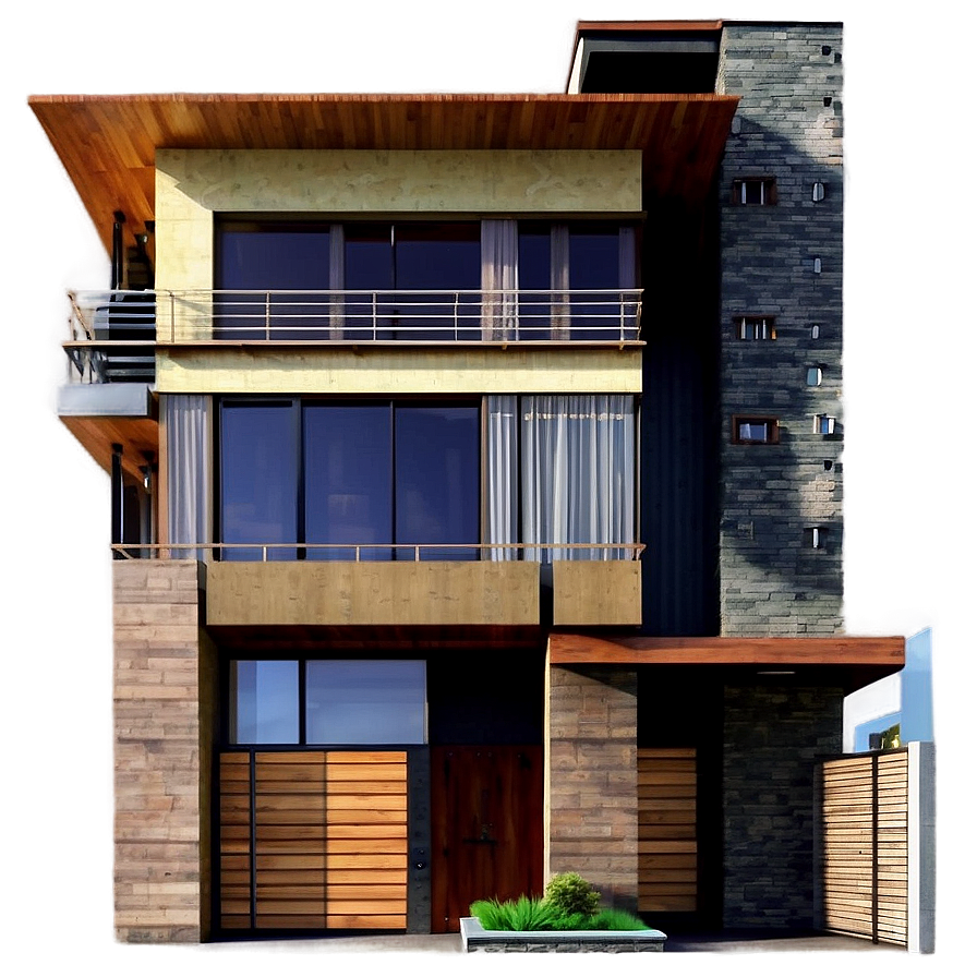 Modern House Facade Materials Png Civ33