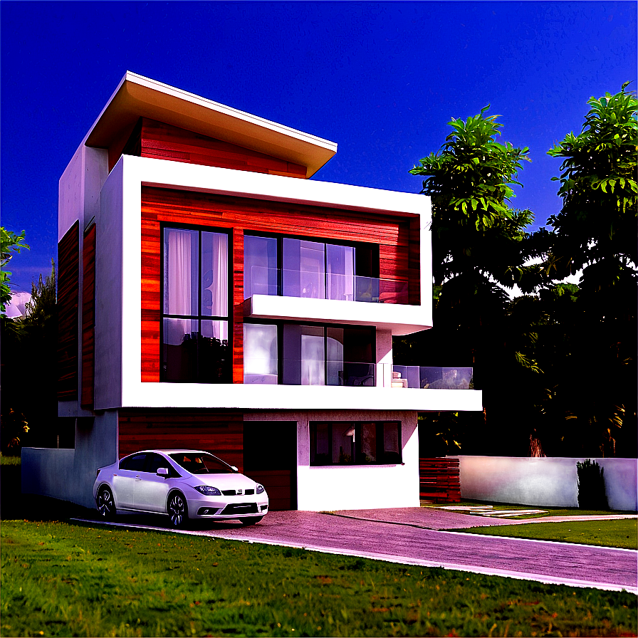 Modern House With Garage Designs Png 52