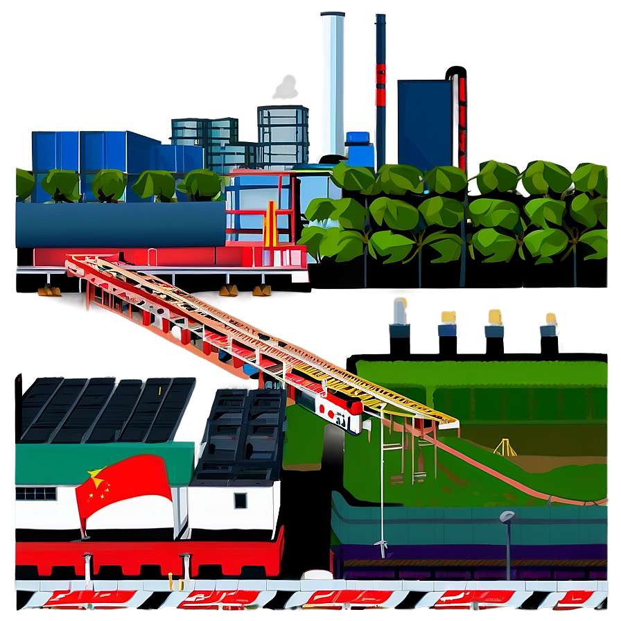 Modern Industry Landscape PNG 60 PNG with transparent background