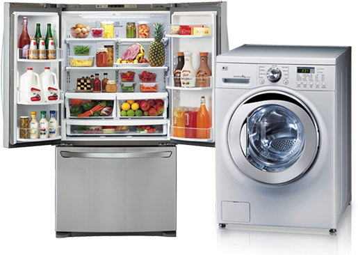 Fridge & Washer Landing Page - Fridge & Washing Machine Png PNG with transparent background