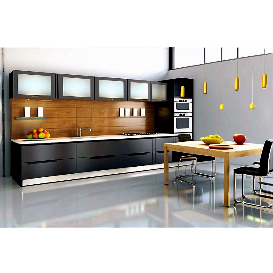 Modern Kitchen Design PNG 64 PNG image with a transparent background, free high-resolution download