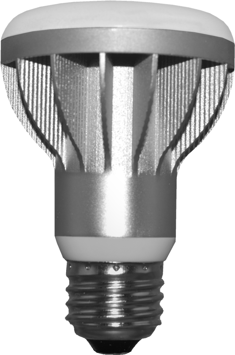 Modern L E D Bulb Isolated PNG with transparent background