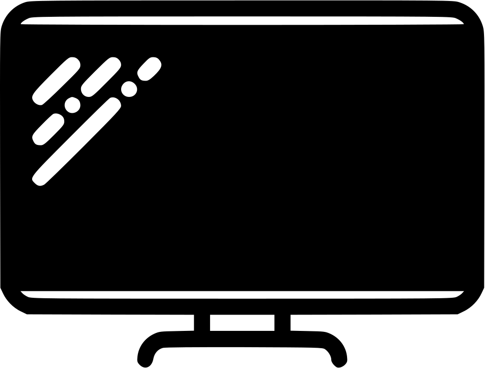 Modern L E D T V Icon PNG with transparent background