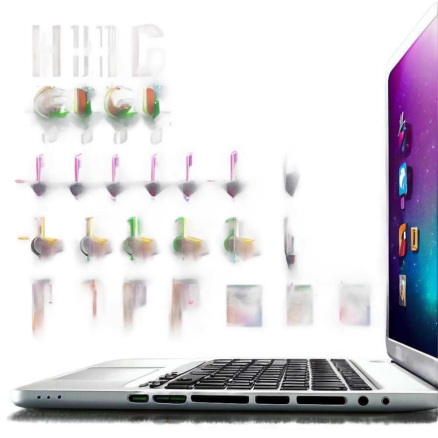 Modern Laptop Illustration Png Owb1