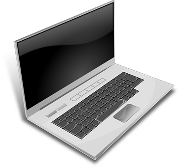 Modern Laptop Vector Illustration PNG with transparent background