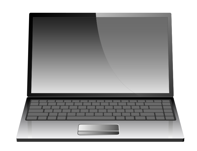 Modern Laptop Vector Illustration PNG with transparent background