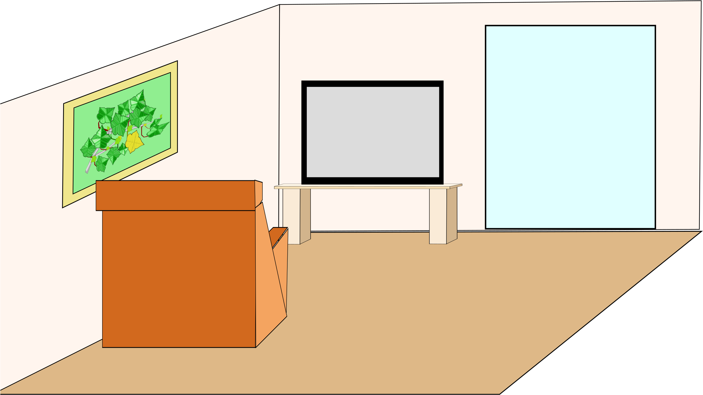 Banner Black And White Table Sala Clip Art Transprent - Living Room, HD Png Download PNG with transparent background