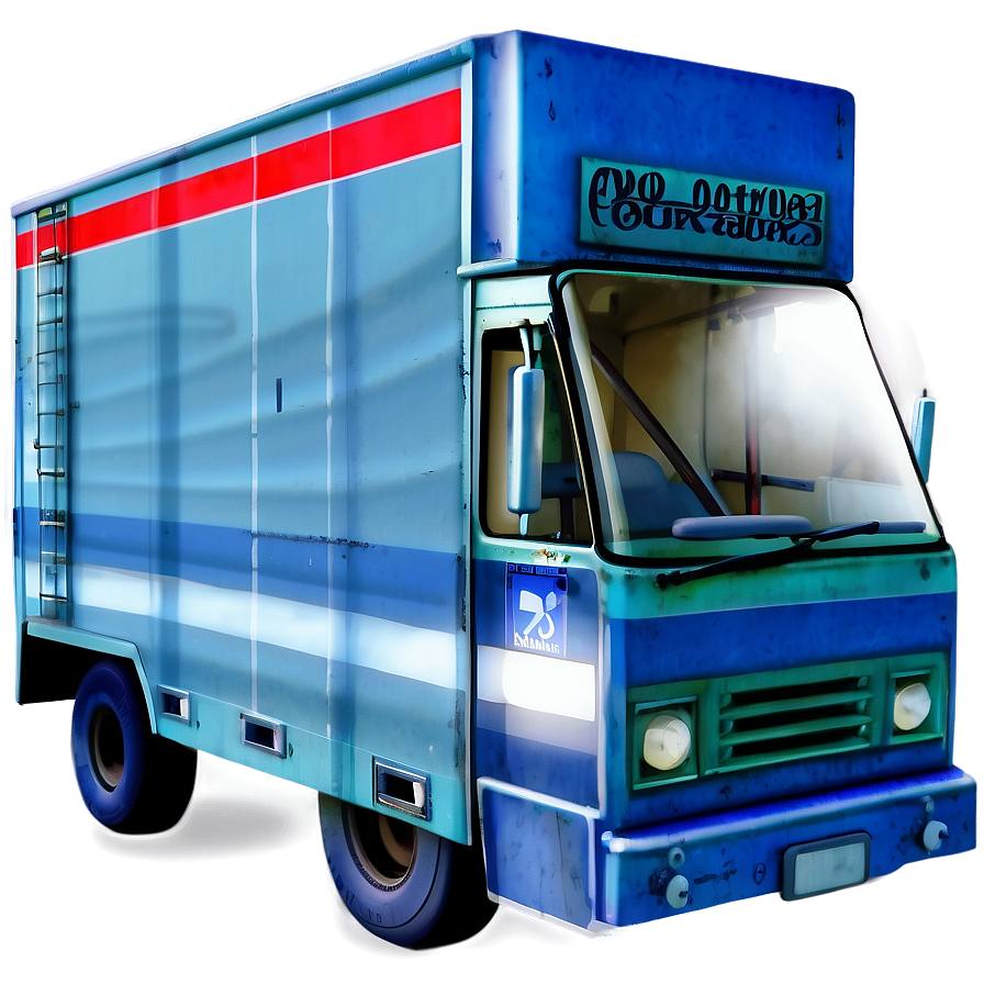 Modern Mail Service Truck Png Qxt