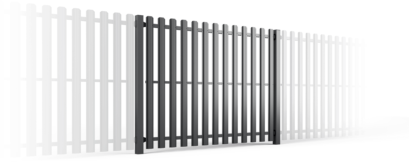 Pale Fences - Gate - Gate, HD Png Download PNG with transparent background