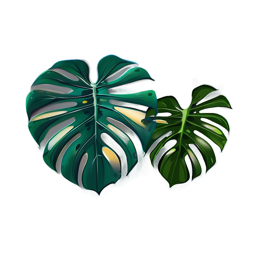 Modern Monstera Artwork Png 53