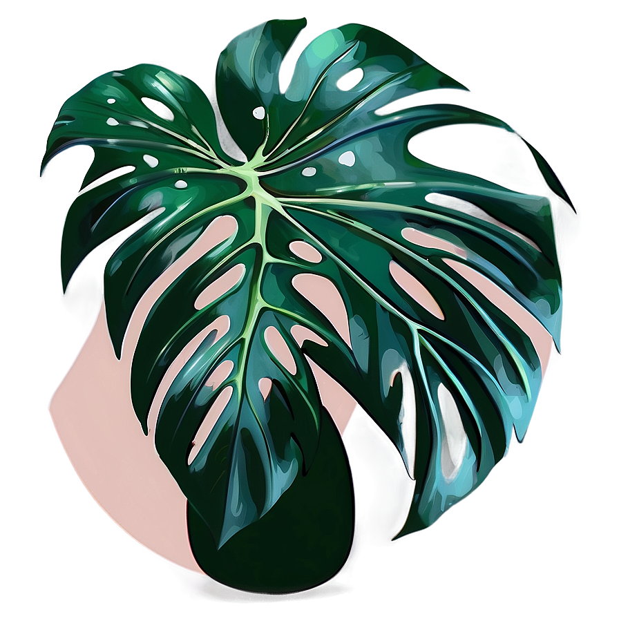 Modern Monstera Artwork Png Rfi