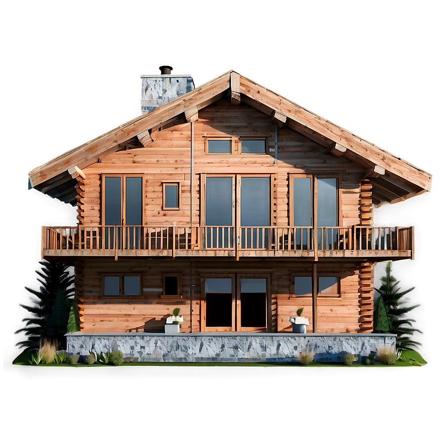 Modern Mountain Cabin PNG aau PNG image with a transparent background, free high-resolution download