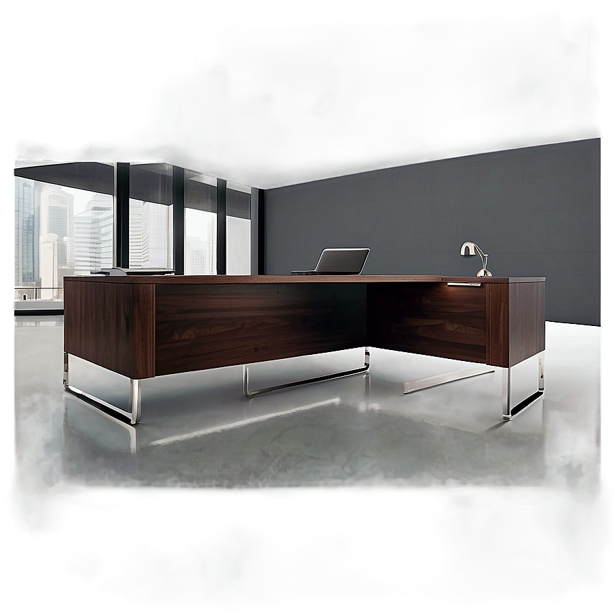 Modern Office Desk Png 06122024