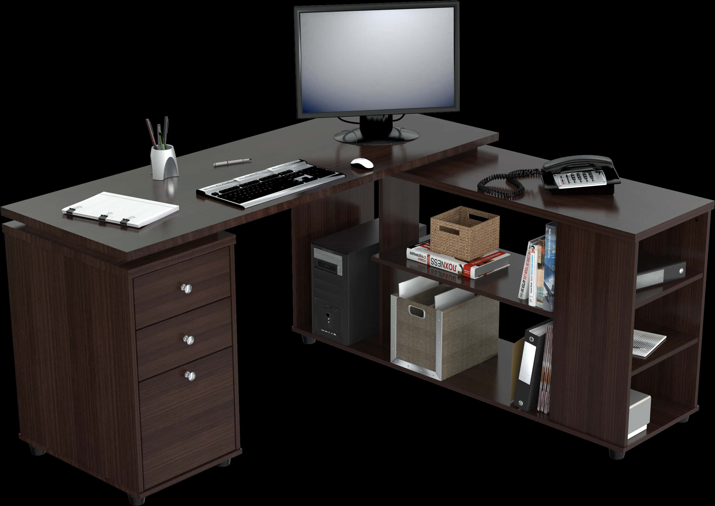 Computer Desk Png, Transparent Png PNG with transparent background
