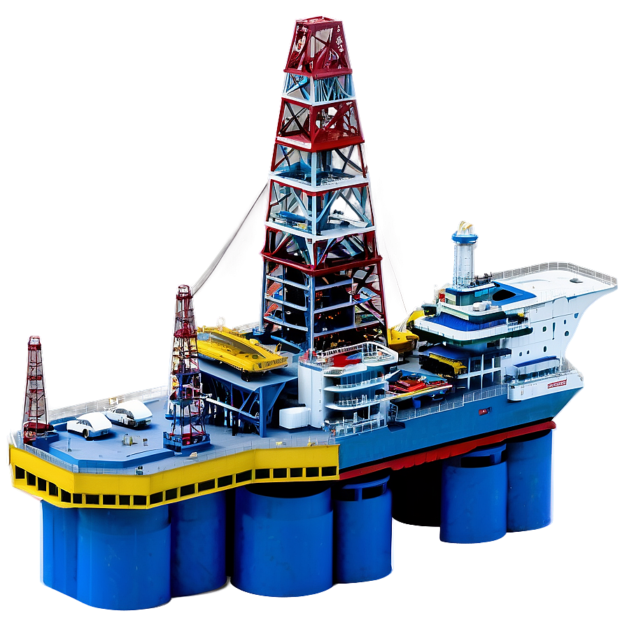 Modern Offshore Drilling Rig Png 06122024