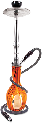 Sahara Illusion Hookah Orange - Hookah PNG image with a transparent background, free high-resolution download