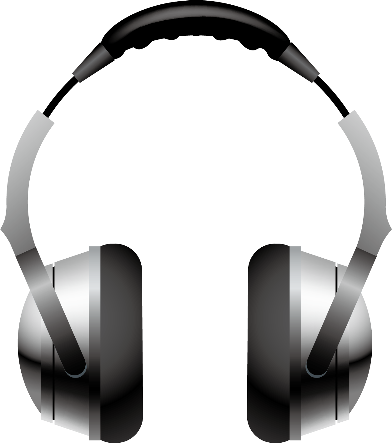 Modern Over Ear Headphones PNG image with a transparent background, free high-resolution download