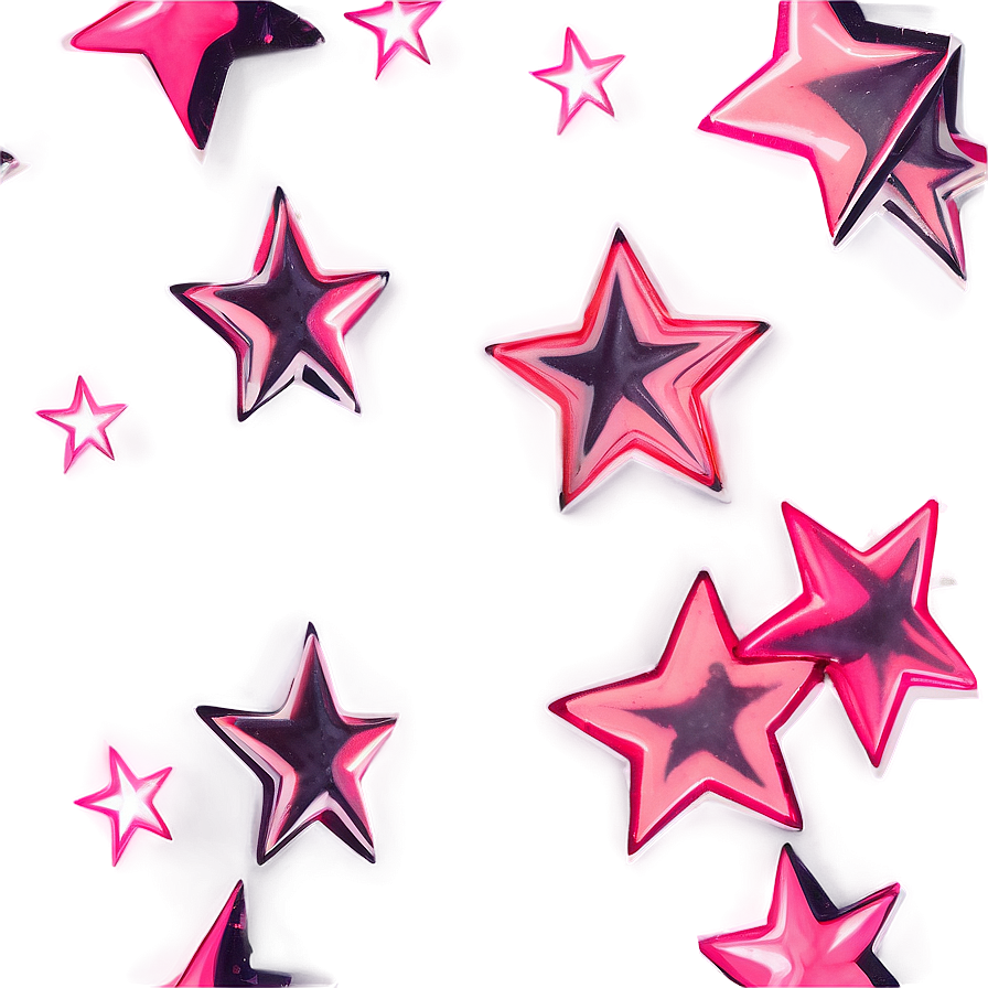 Modern Pink Stars Png Jmf90