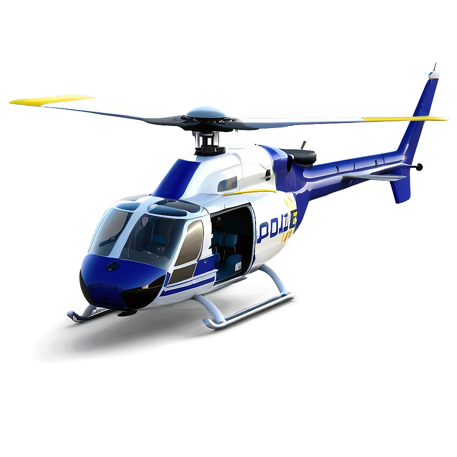 Modern Police Helicopter Png 17