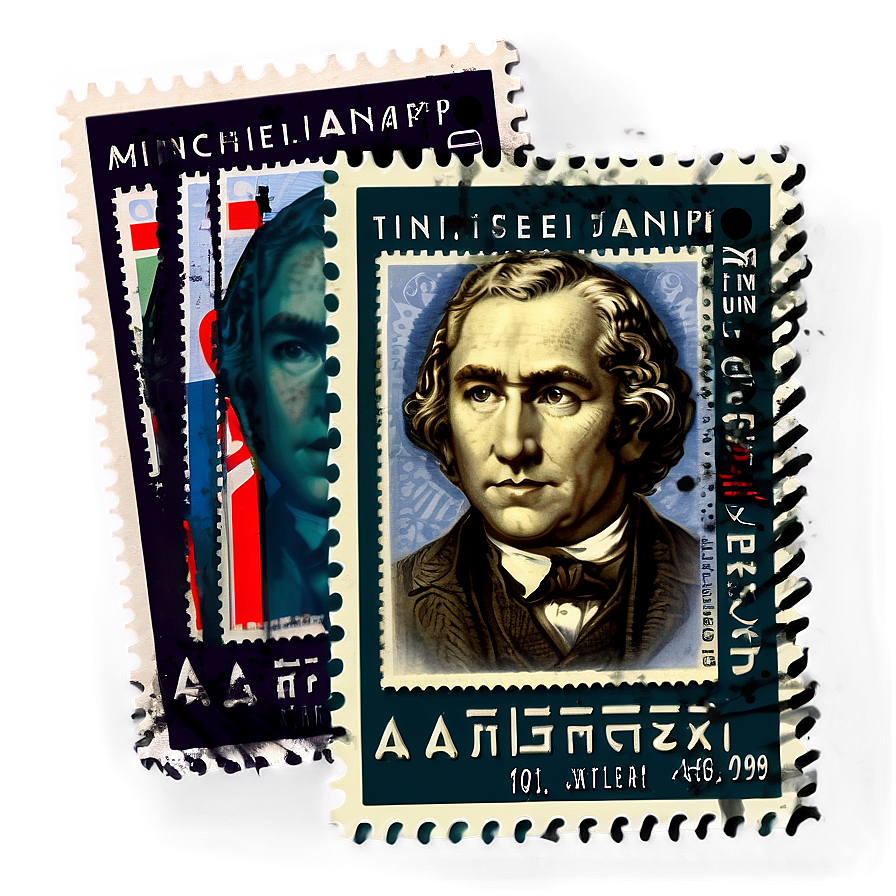 Modern Postage Stamp Design Png 21