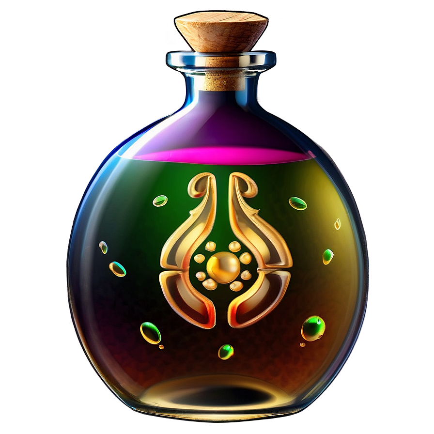 Modern Potion Bottle Png 06132024