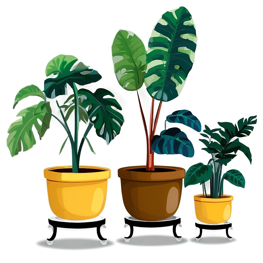 Modern Potted Plants Png 4