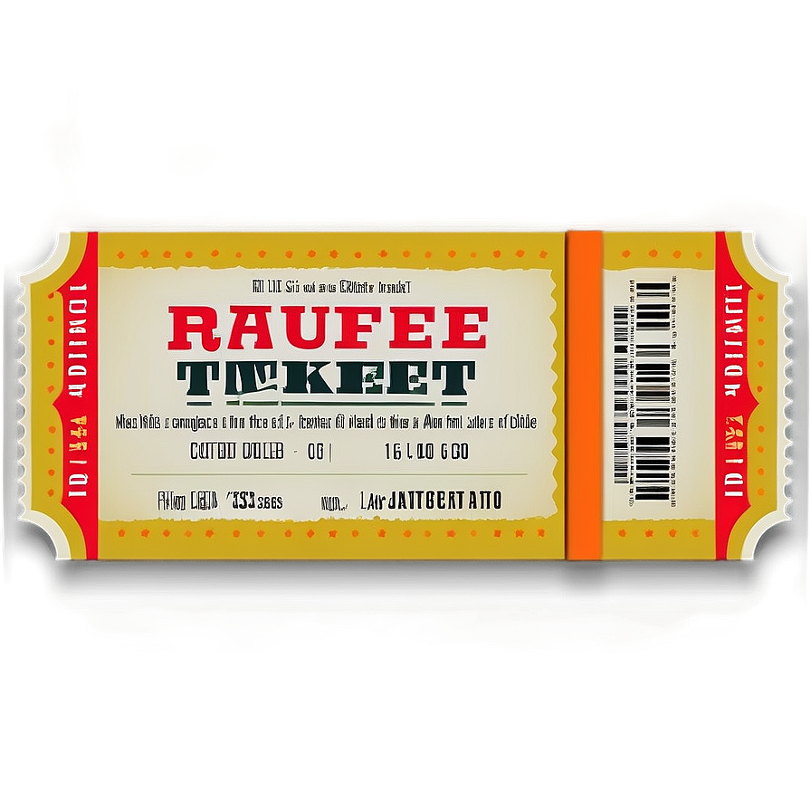 Modern Raffle Ticket Png 86