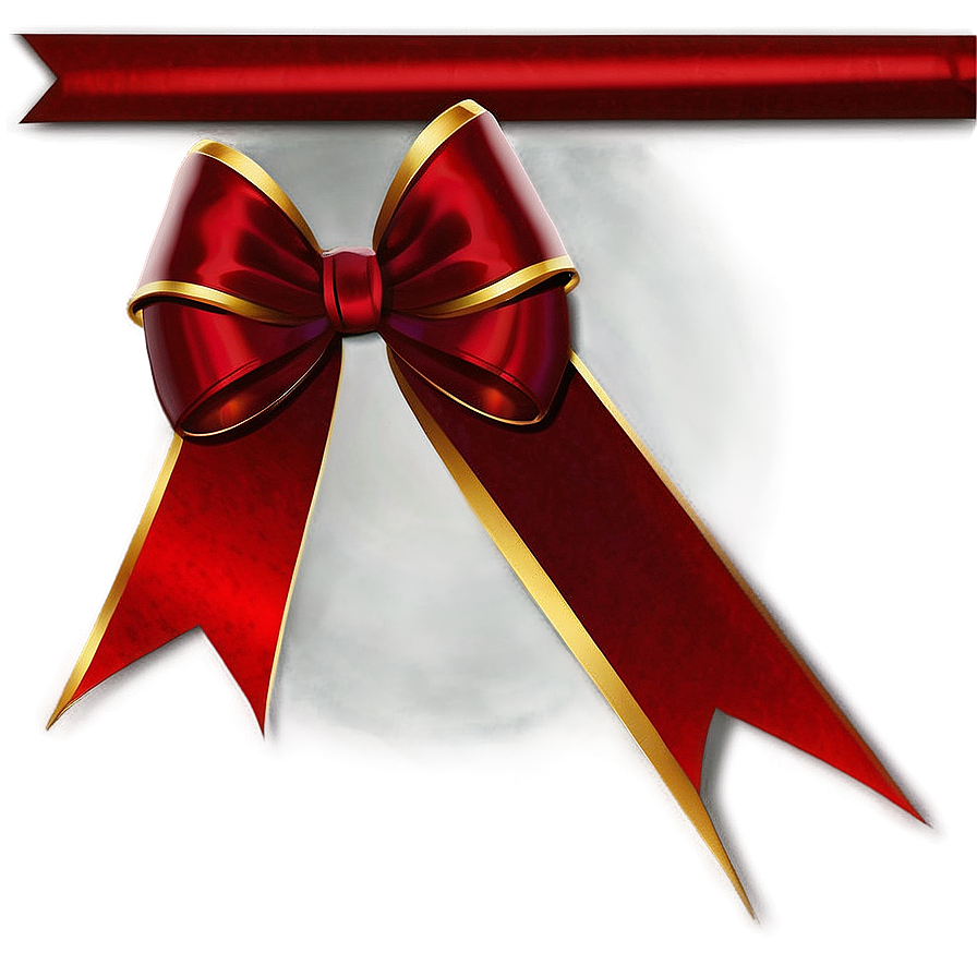 Modern Red Bow Png 05252024