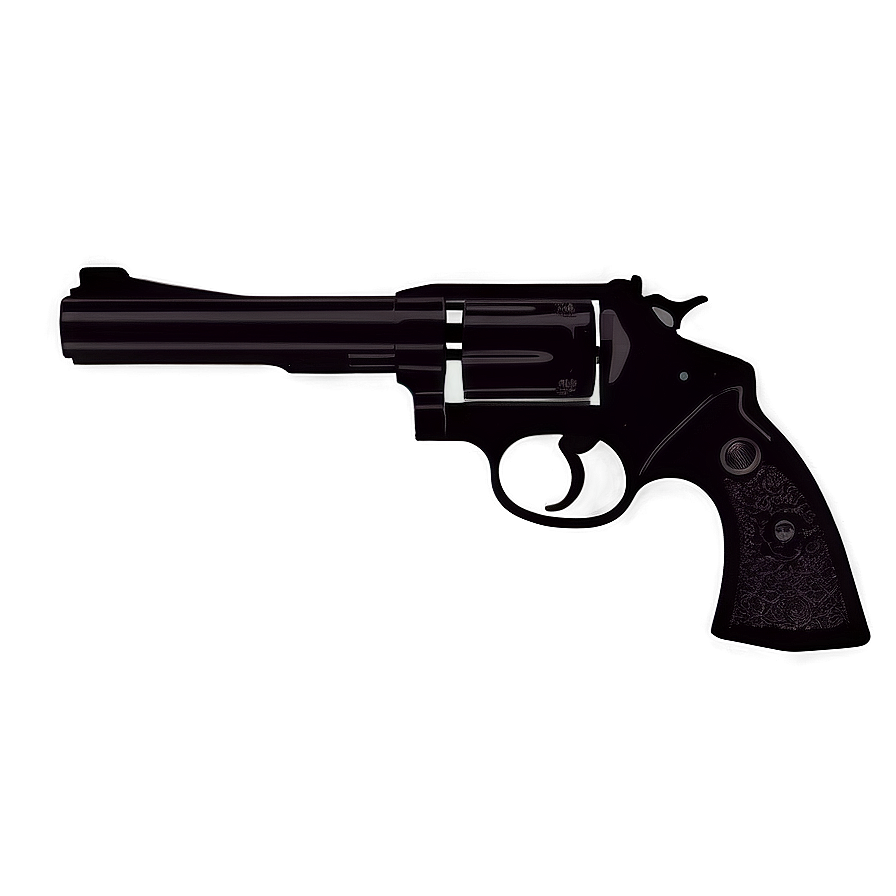 Modern Revolver Silhouette Png 05242024