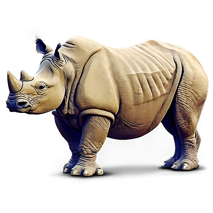 Modern Rhino Illustration Png Oeo