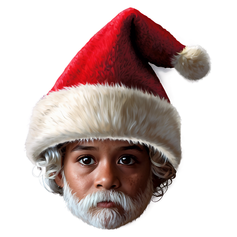 Modern Santa Hat Look PNG 44 PNG image with a transparent background, free high-resolution download