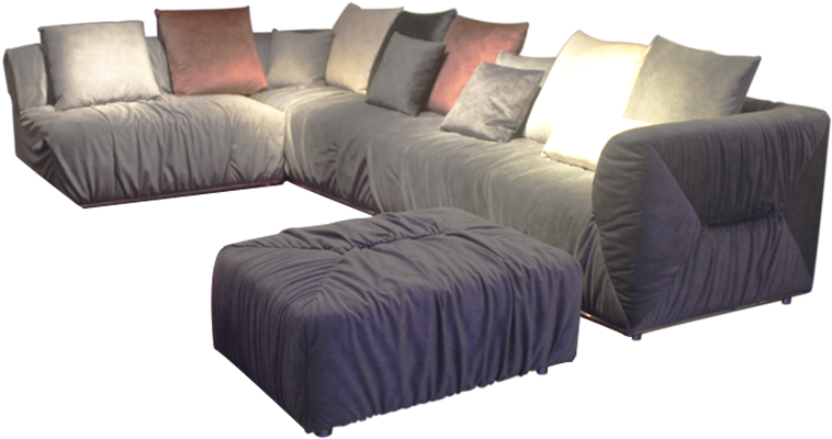 Latest Design Living Room Fabric Sofa Set - Cushion, HD Png Download PNG with transparent background