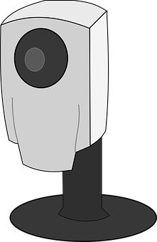 Modern Security Camera Illustration